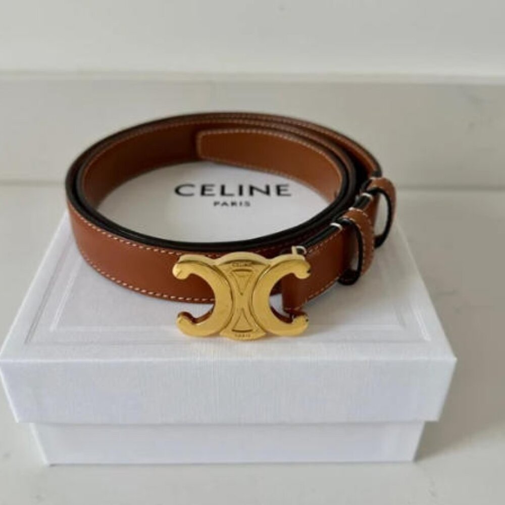 Celine Brown Belt 90cm - New Unworn
